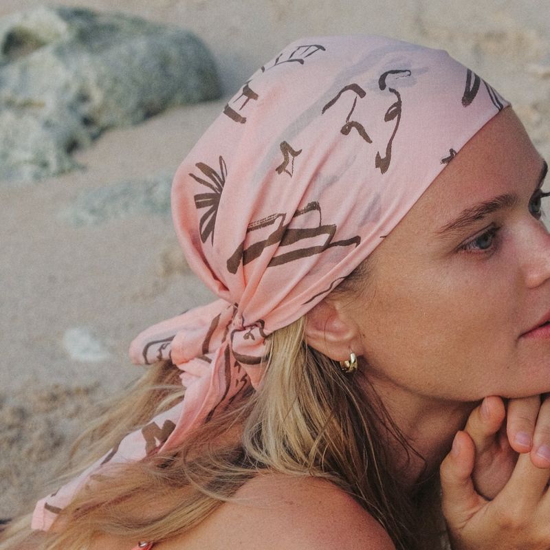 [Organic Scarf] Mallorca - Pink