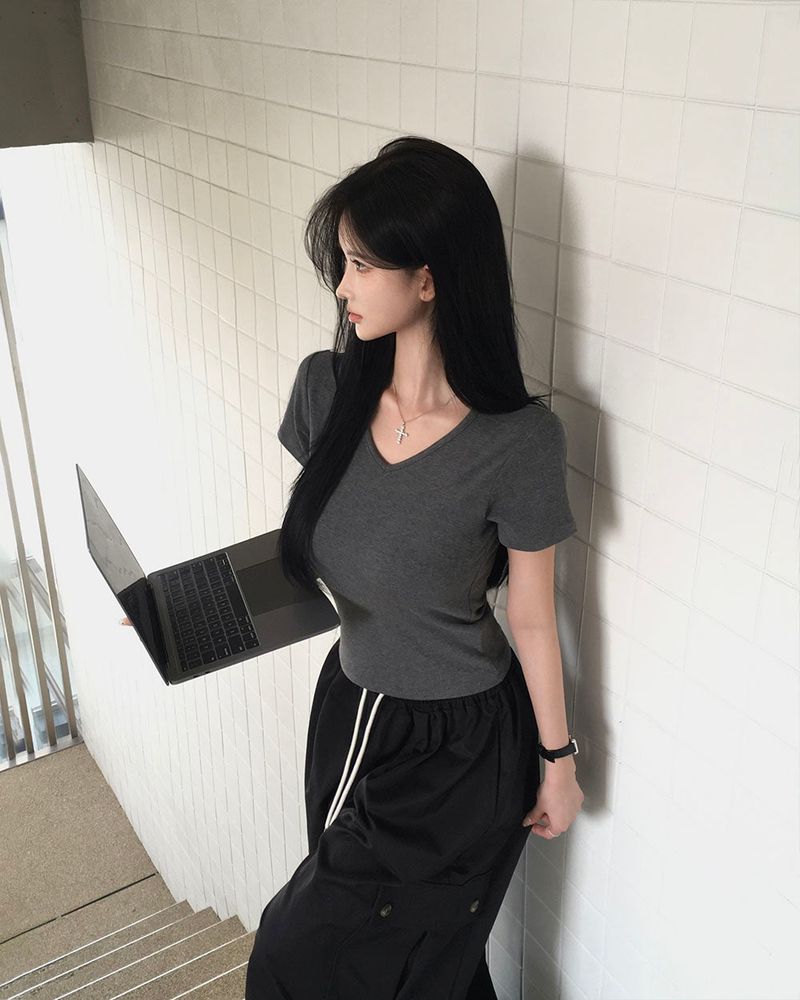 [MADE/S,M] Basic rayon 2typ short-sleeved T-shirt