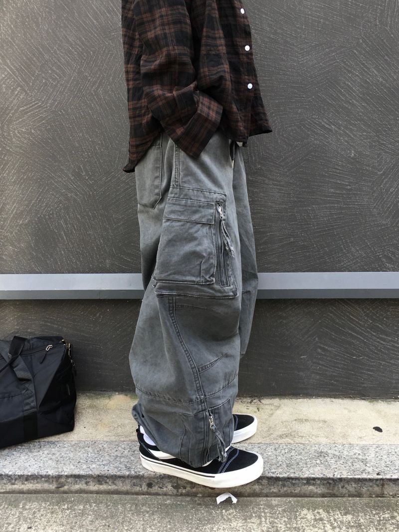 Bexer Multi-Pocket Wide Pants 3C