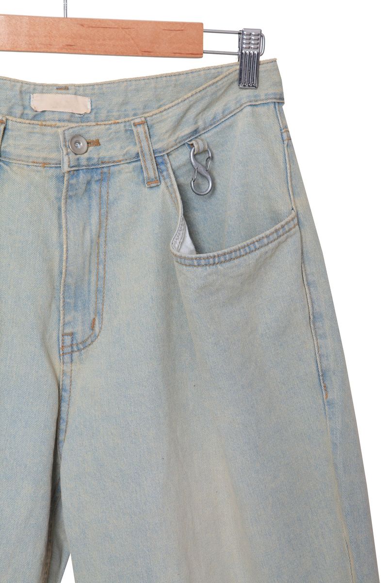 keyring wide denim pants