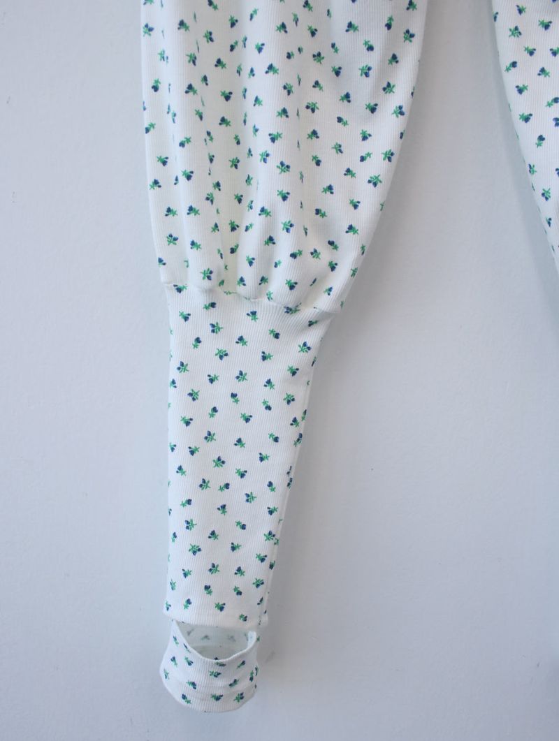 ♡MADE♡ floral leg warmer pants