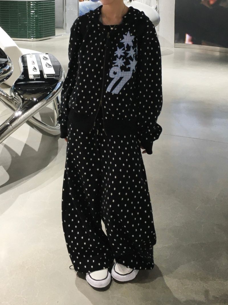 [SET] 97 Star Sweat Wide Pants (2c)