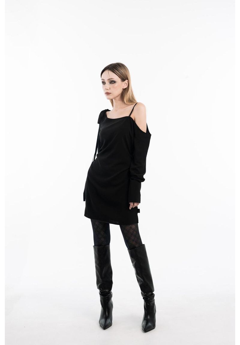 Y2Kチェックパターンシースルーバックストッキング (Black)