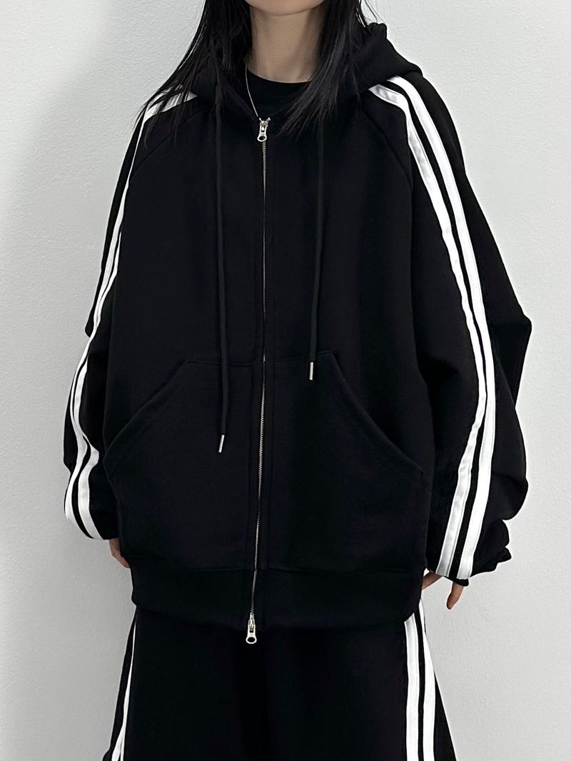 eight track hoodie zip-up 