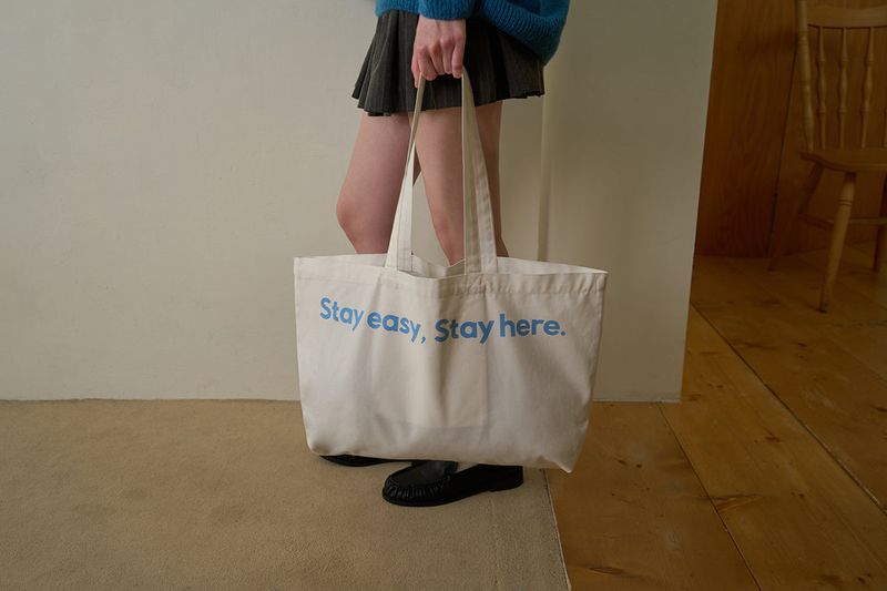 Stay eco bag_ivory