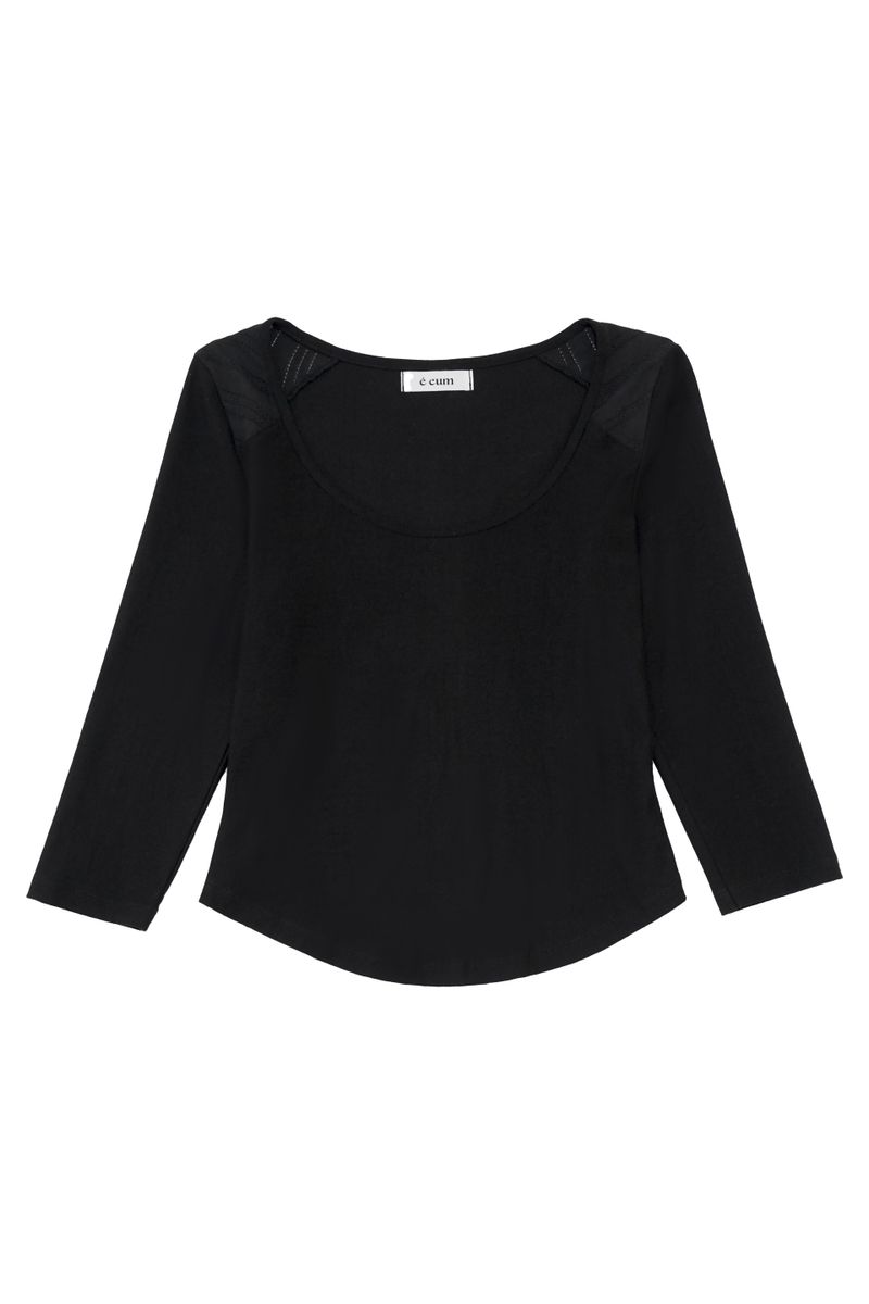 LACE U NECK T-SHIRT