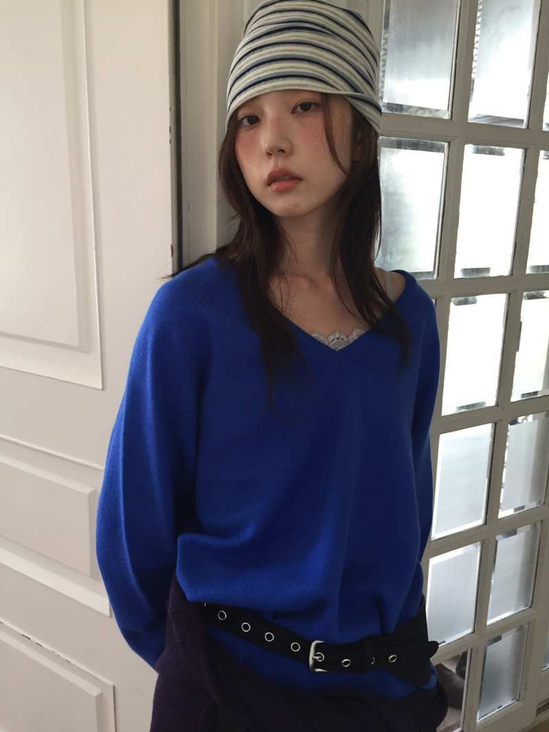 Encore Wool V-neck Knit (5color)