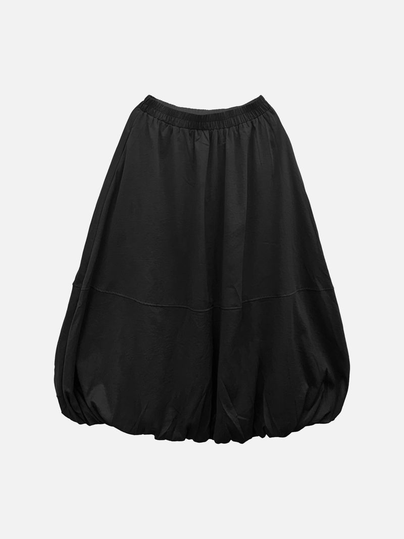 Polar Cream Suede Balloon Skirt (4c)