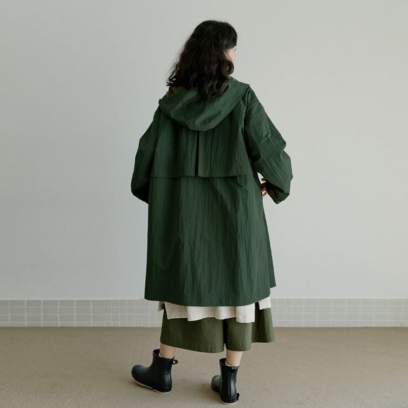 unisex rain coat khaki