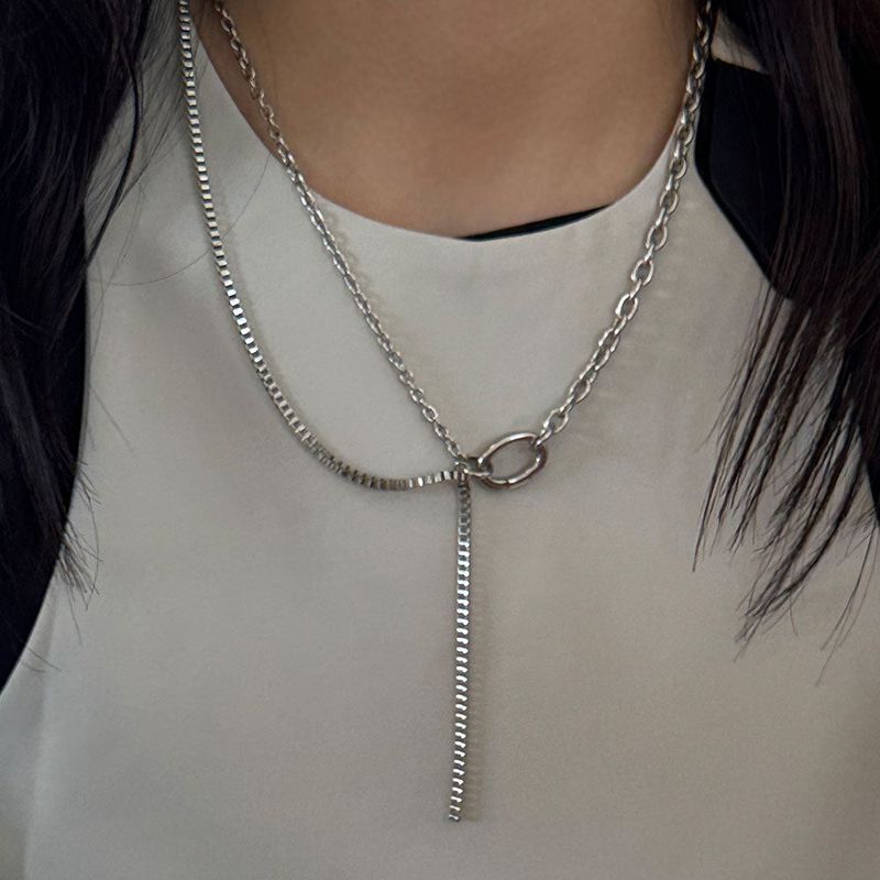 chain drop necklace