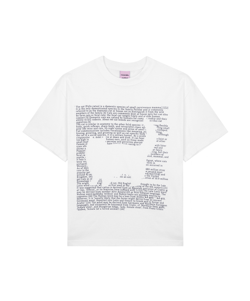 ITZAVIBE（イッザバイブ）の「NO COLOR SHADOW CAT_WHITE（Tops）」