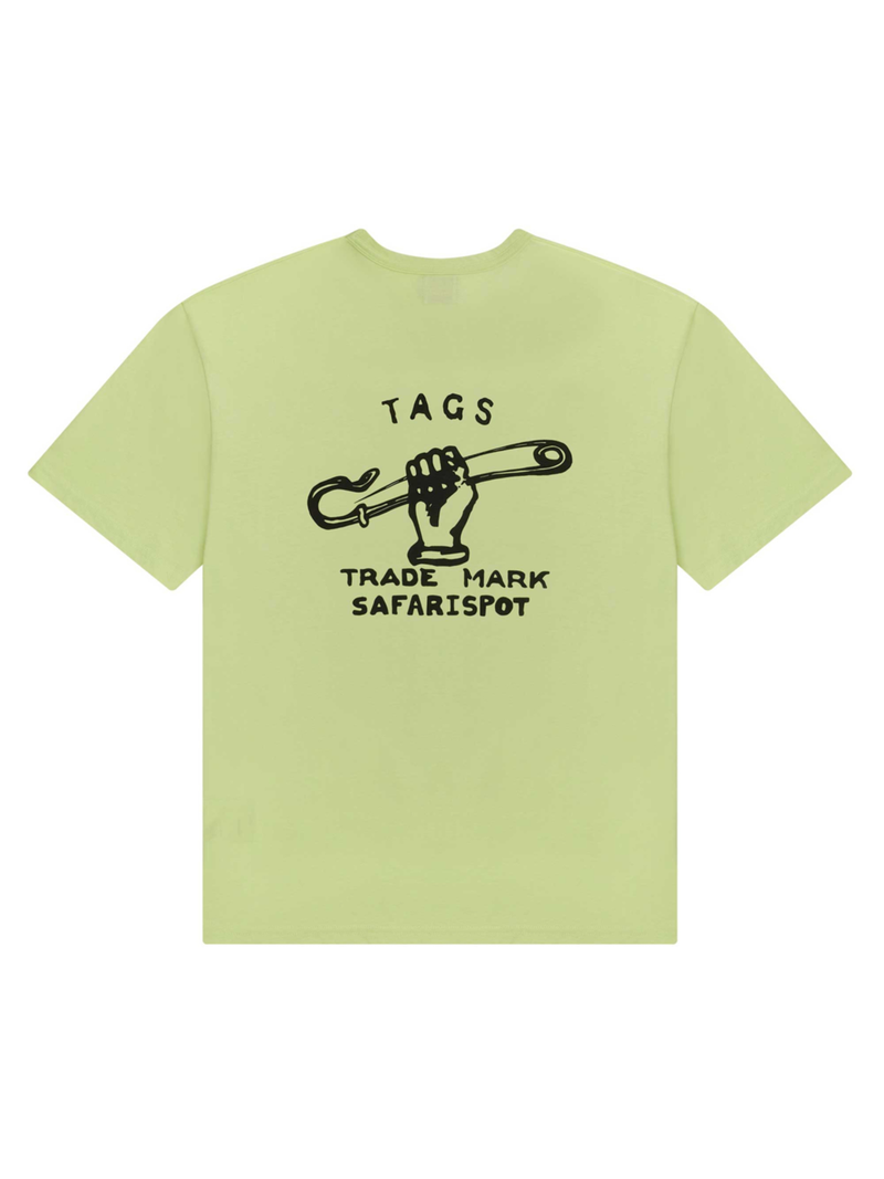 SAFETY LOGO TEE (LIME)