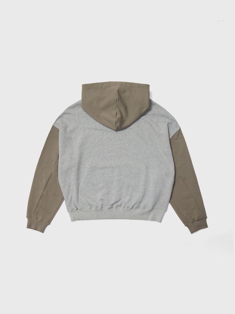 Colorblock Hoodie Grey