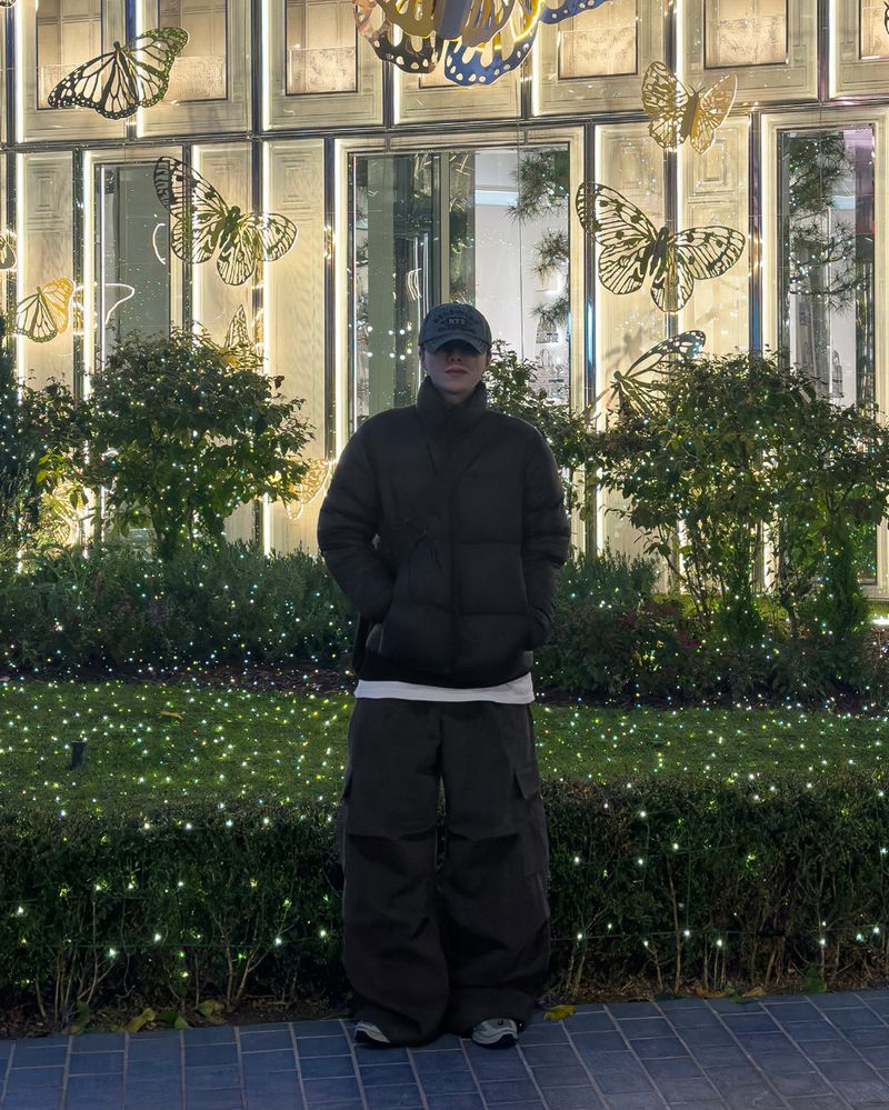 Work Cargo Pants 2C Peach Brushed Wide