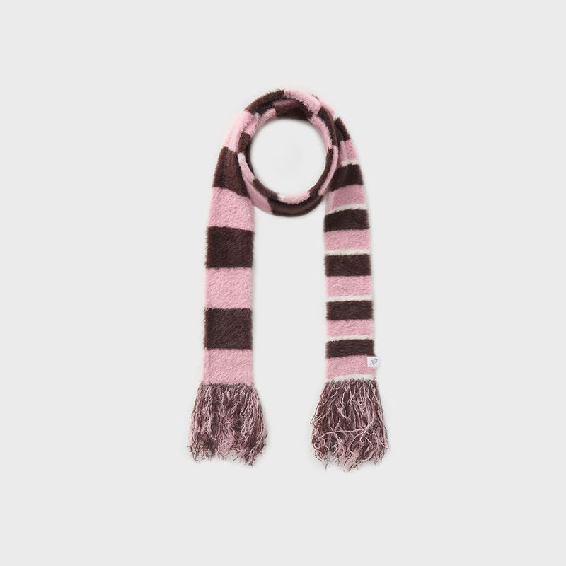 HAIRY TASSEL MUFFLER (PINK)