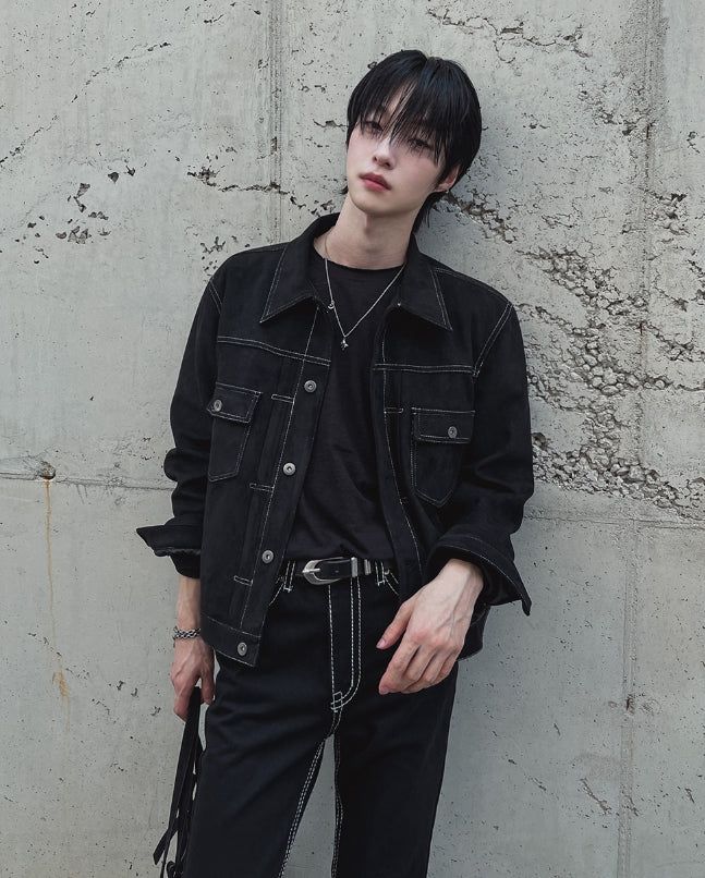Brook Suede Trucker Jacket