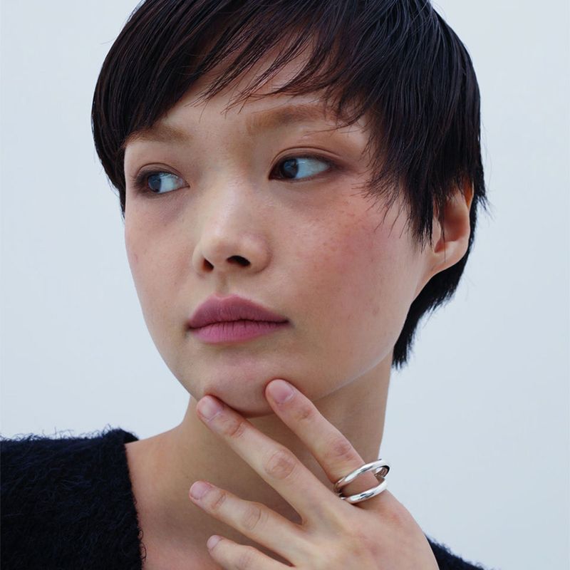 studio HAE（スタジオヘ）の「【MADE】 Two lines ring glossy（Accessories）」