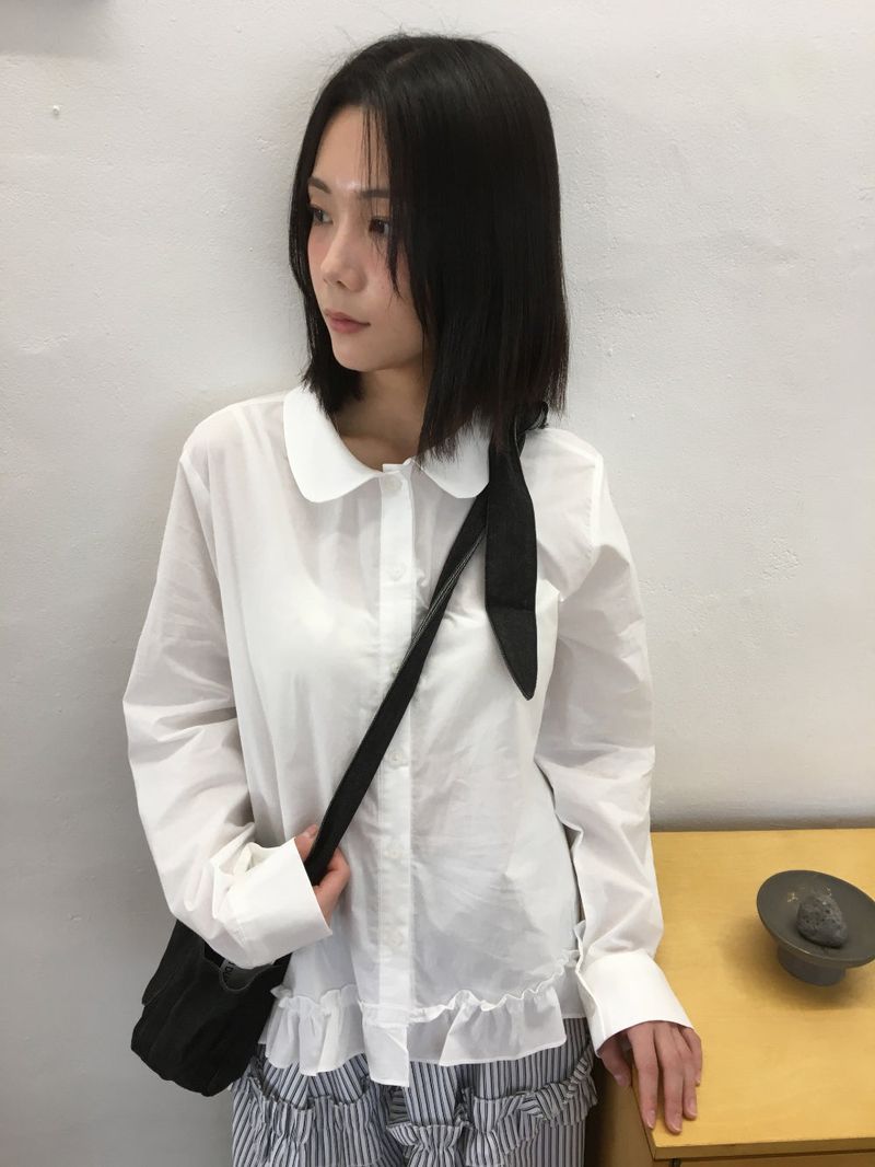 Evelyn Frill Shirt (2color)