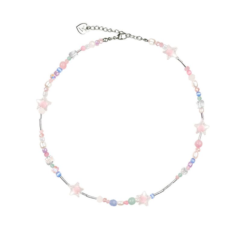 VVV（ブイブイブイ）の「Pastel Star Mix Beads Necklace（Accessories）」