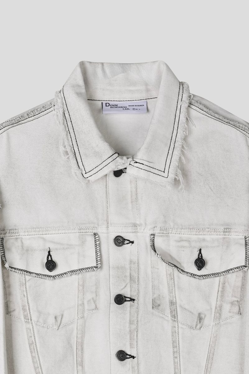 MG650 Stitch Dirty Wash Crop Jacket