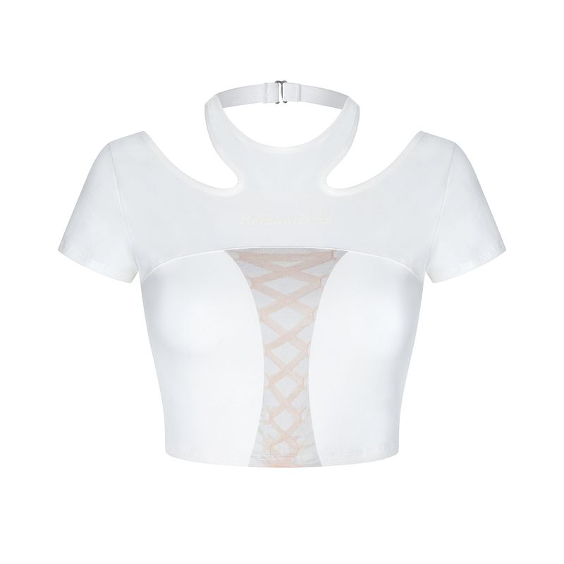 Romanticize Balckless Top WHITE