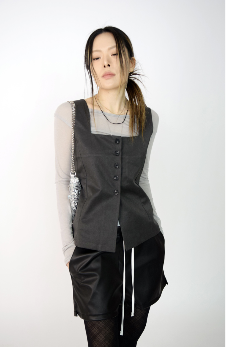 armpit shirring T(3color)