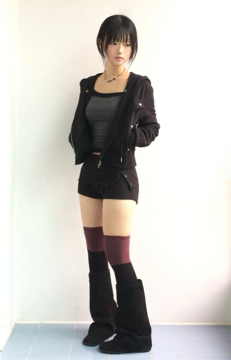 Bitline Curve Hooded Zip-up