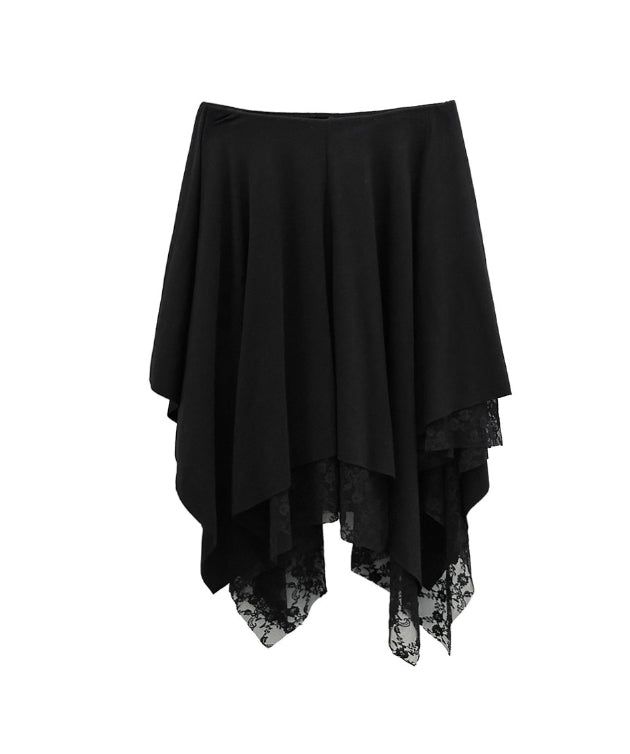 Softy Lace Layered Tiered Skirt