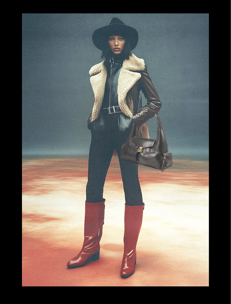 “CORDOVAN” Horn Biker Bag