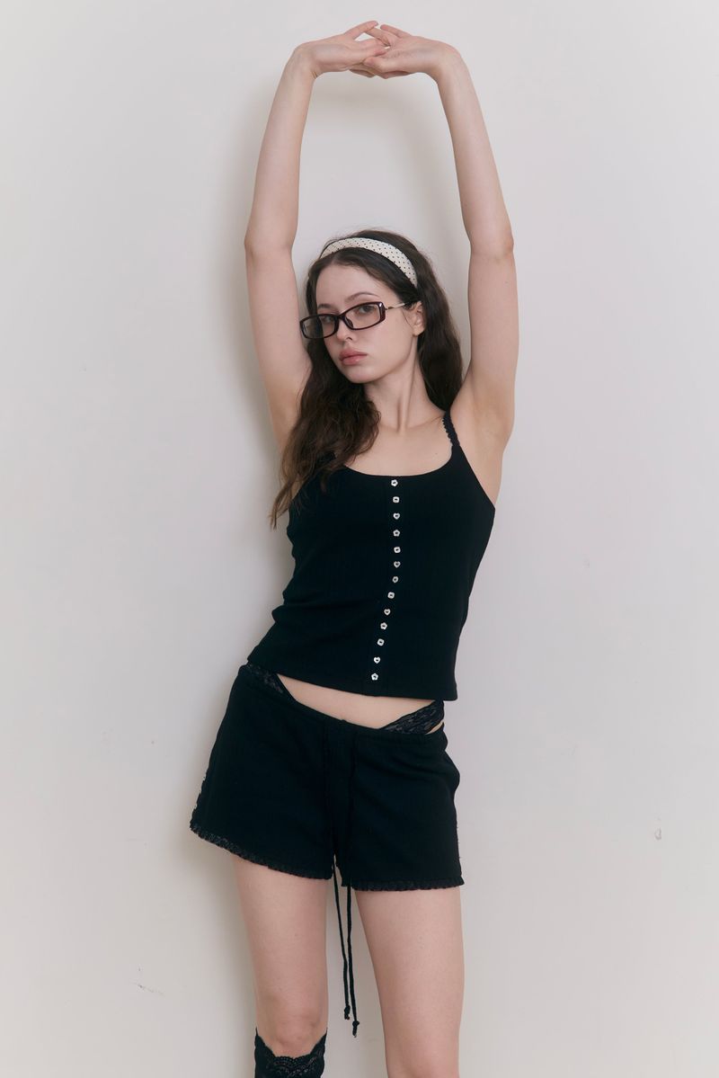 Sweet Dreams Lace Shorts (Black)