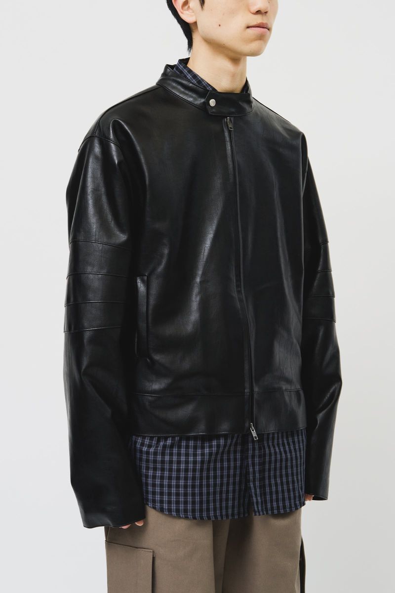 Incision Leather Jacket