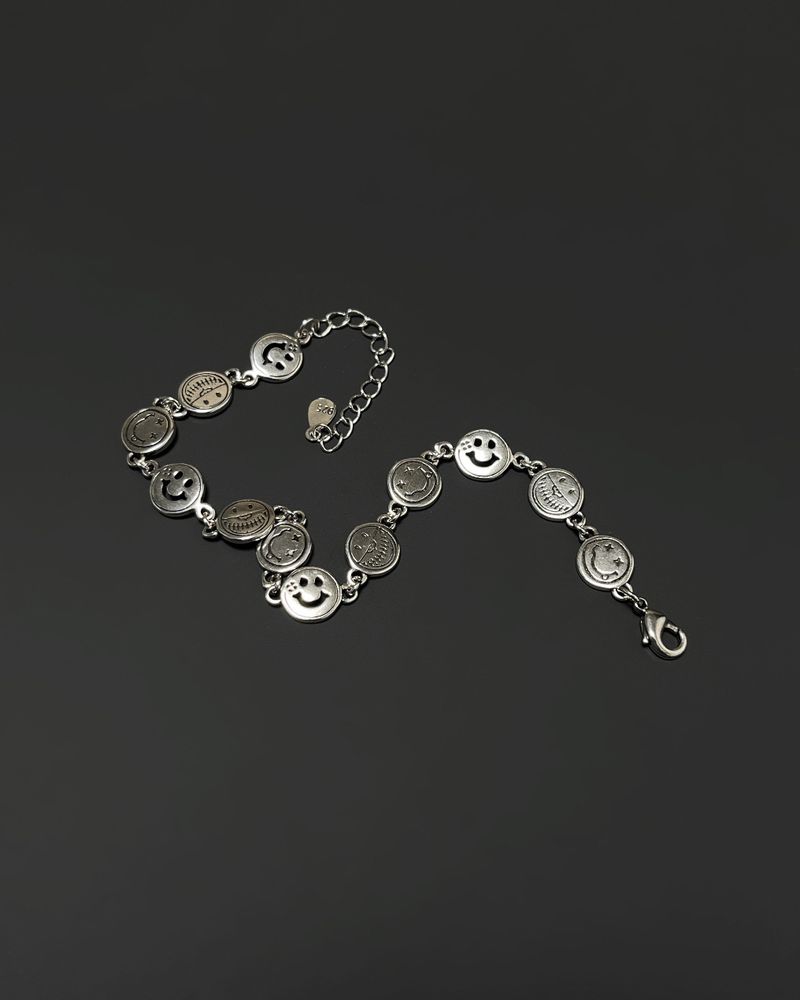 smile chain bracelet (925silver)