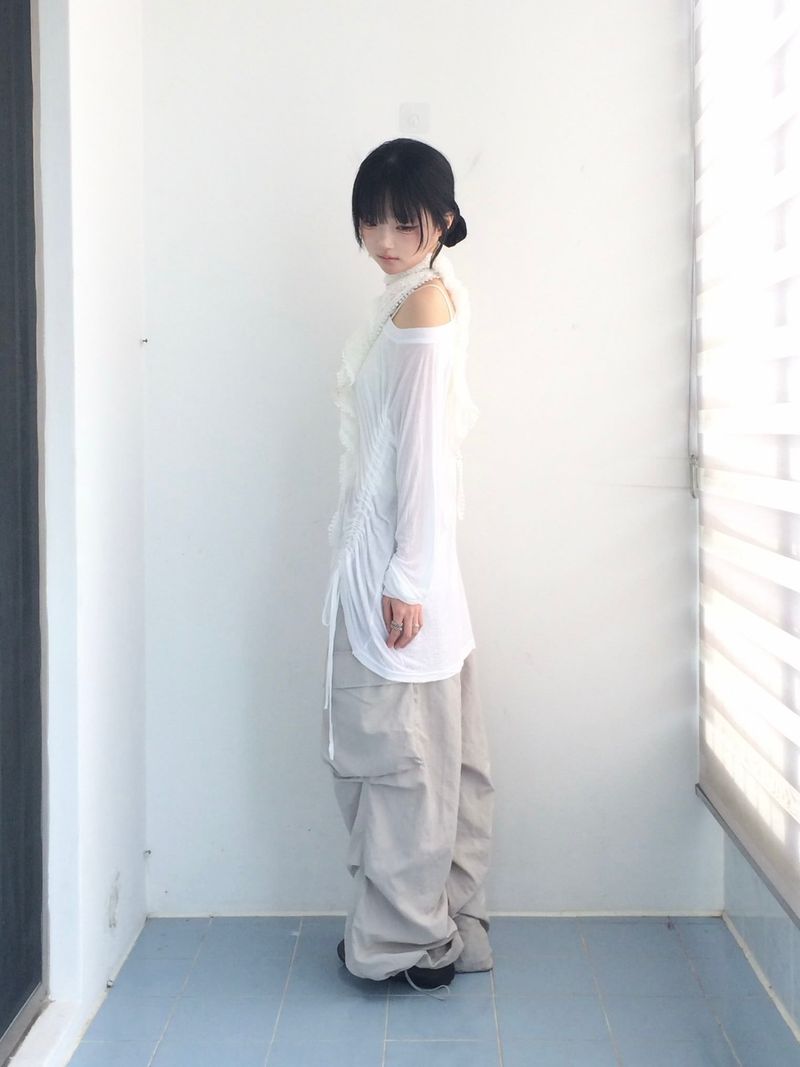 Light Texture Shirring T