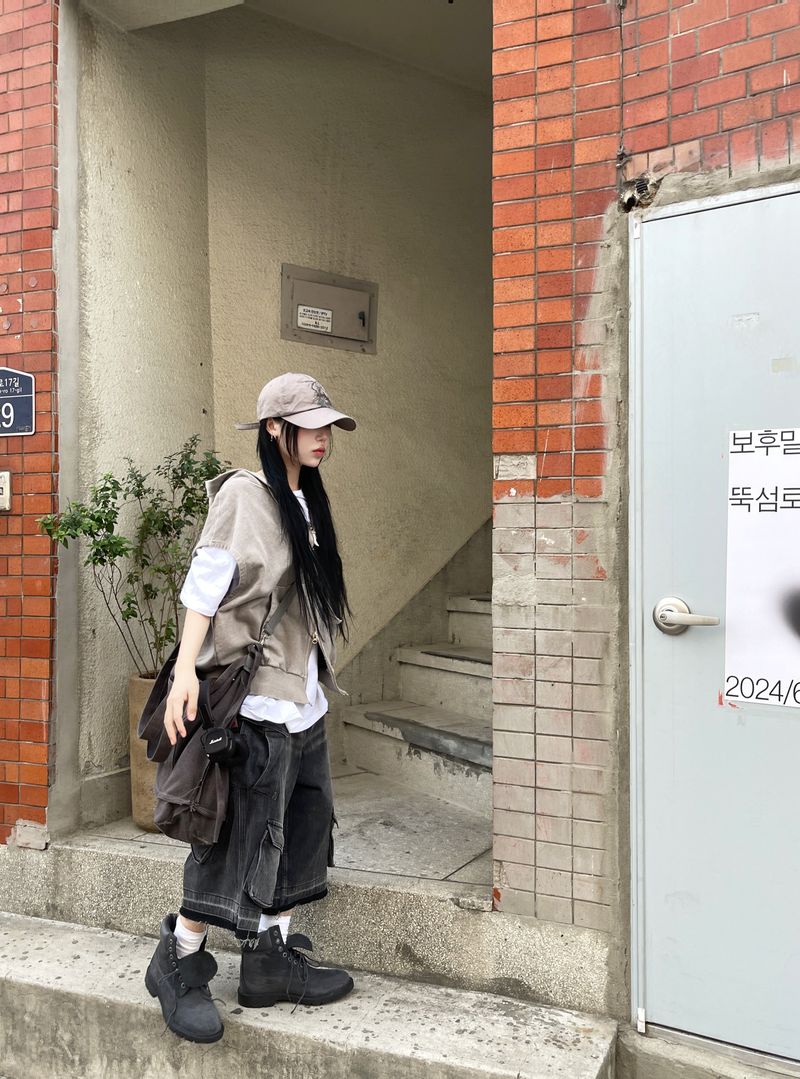 Origin Vintage Cargo Denim Bermuda Pants