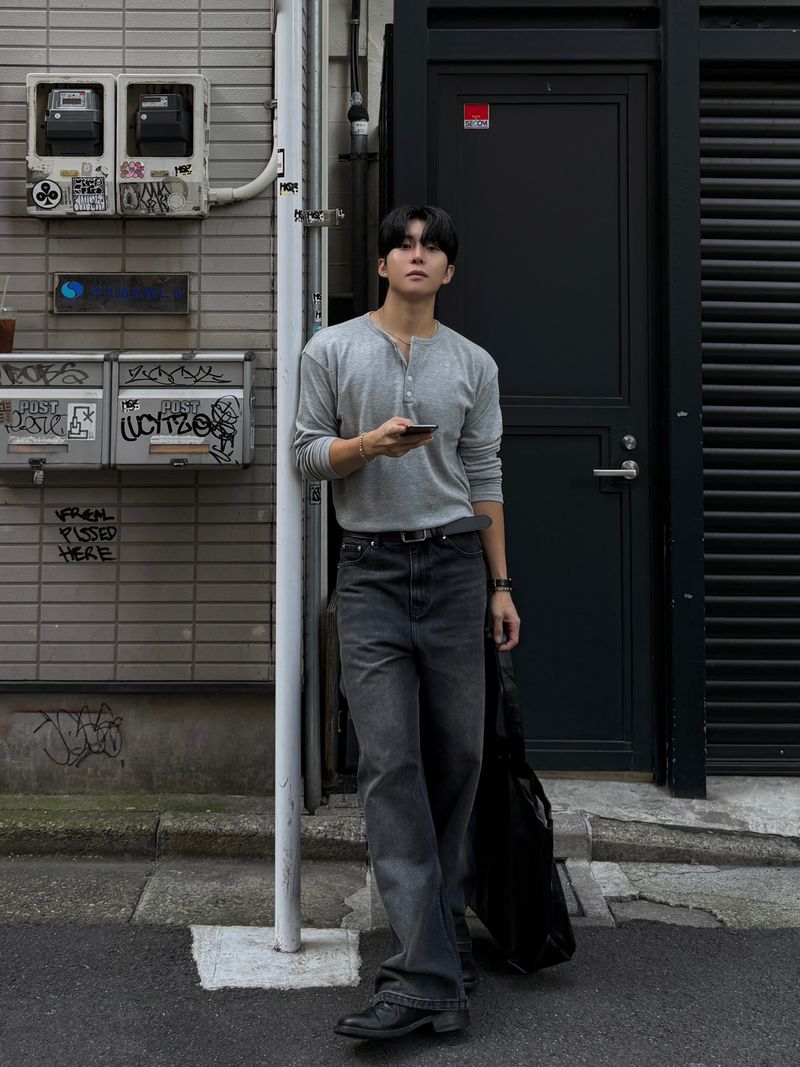 Older brush denim pants