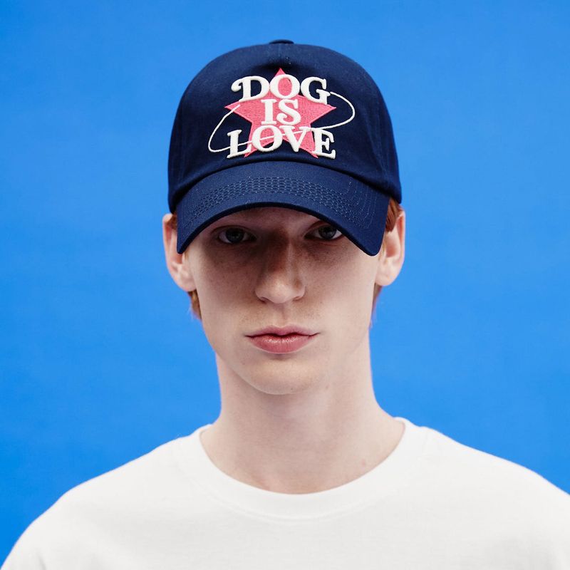 Dog is love star ball cap