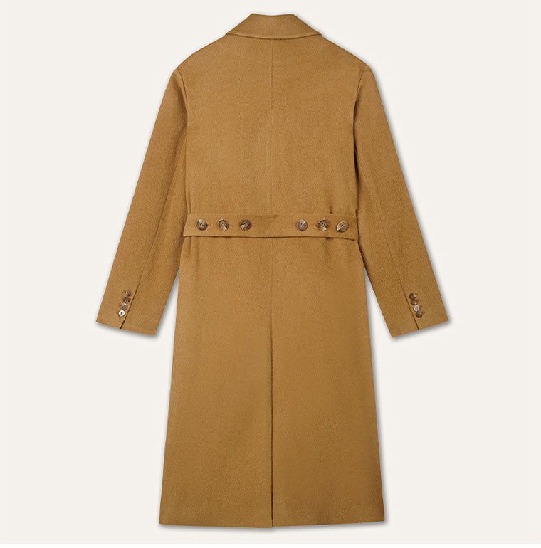 ASYM COAT_CAMEL