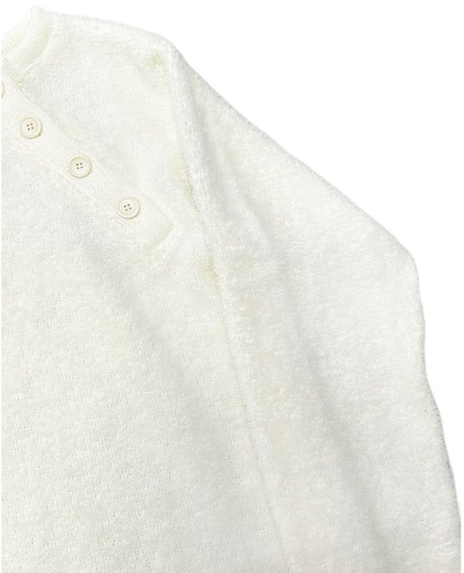 Diagonal Button Loose Fit Bookle Knitwear