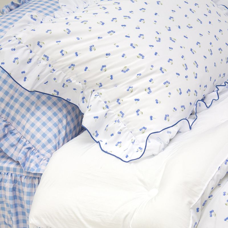 Dust-Free Cherry Frill Pillowcase