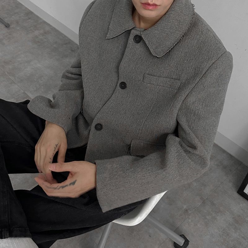 3 TAP Wool 50 Cut Off Crop Jacket (2color)
