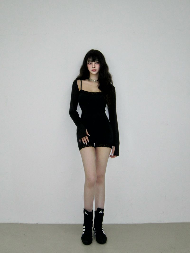 Lace romper