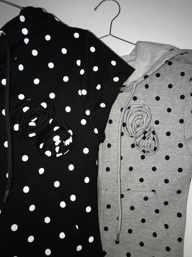 polka dot flower hz(2 color)