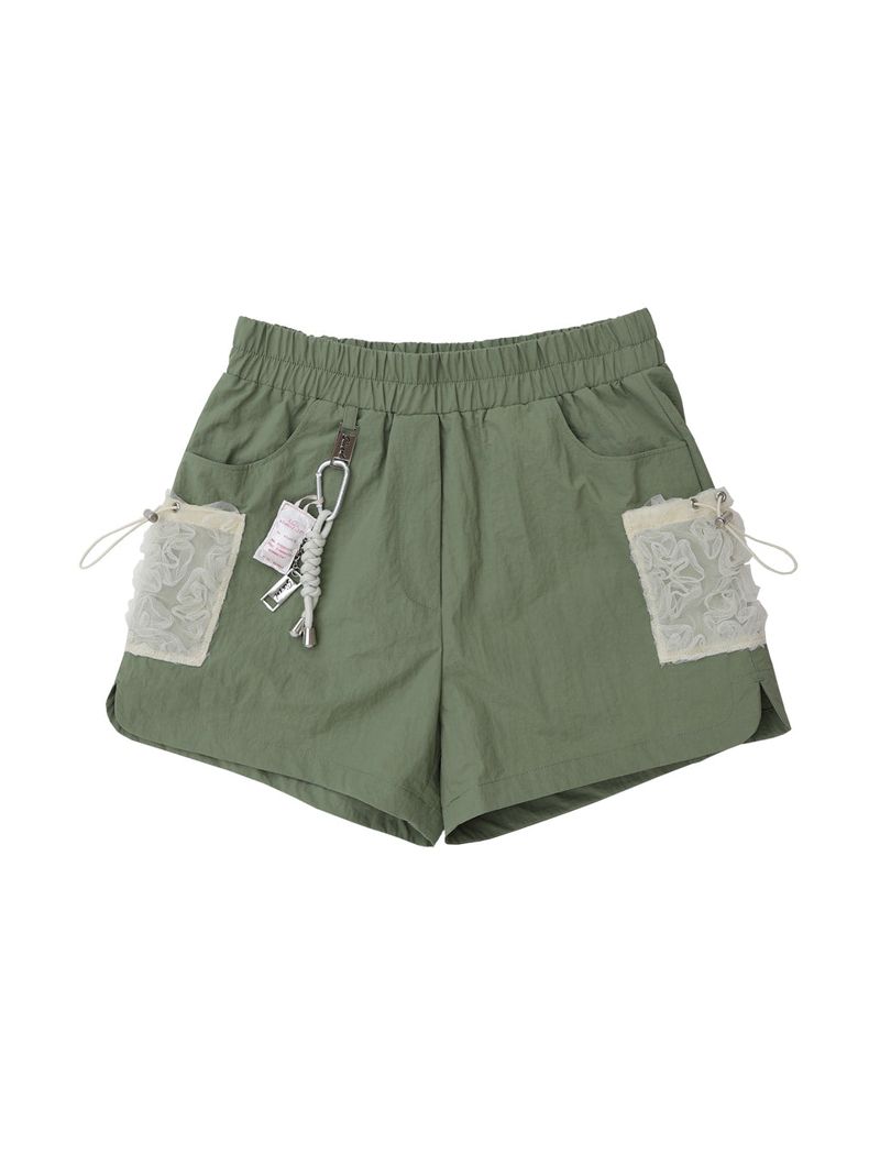 SIWL107(シウォル107)の「Lace Cargo Pants (Khaki)(Pants)」