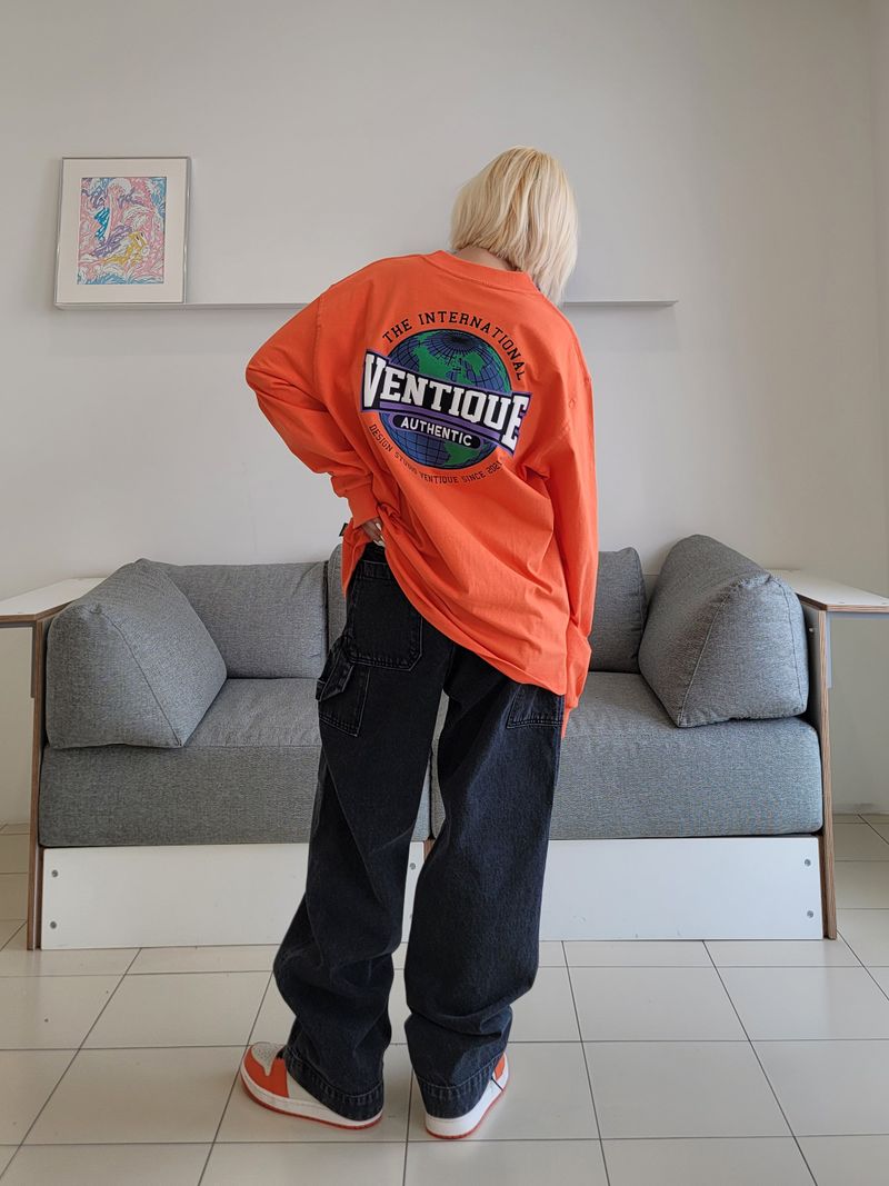 VENTIQUE Authentic long T 5color