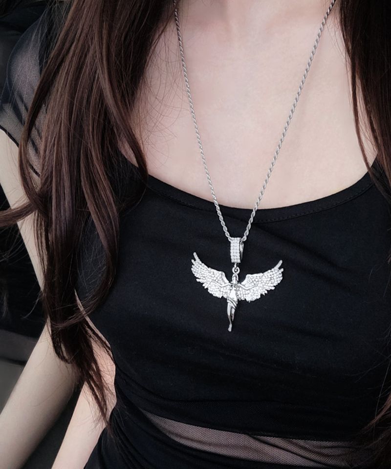 Adamdree(アダムドリー)の「Unique Cubic Angel Necklace(Accessories)」