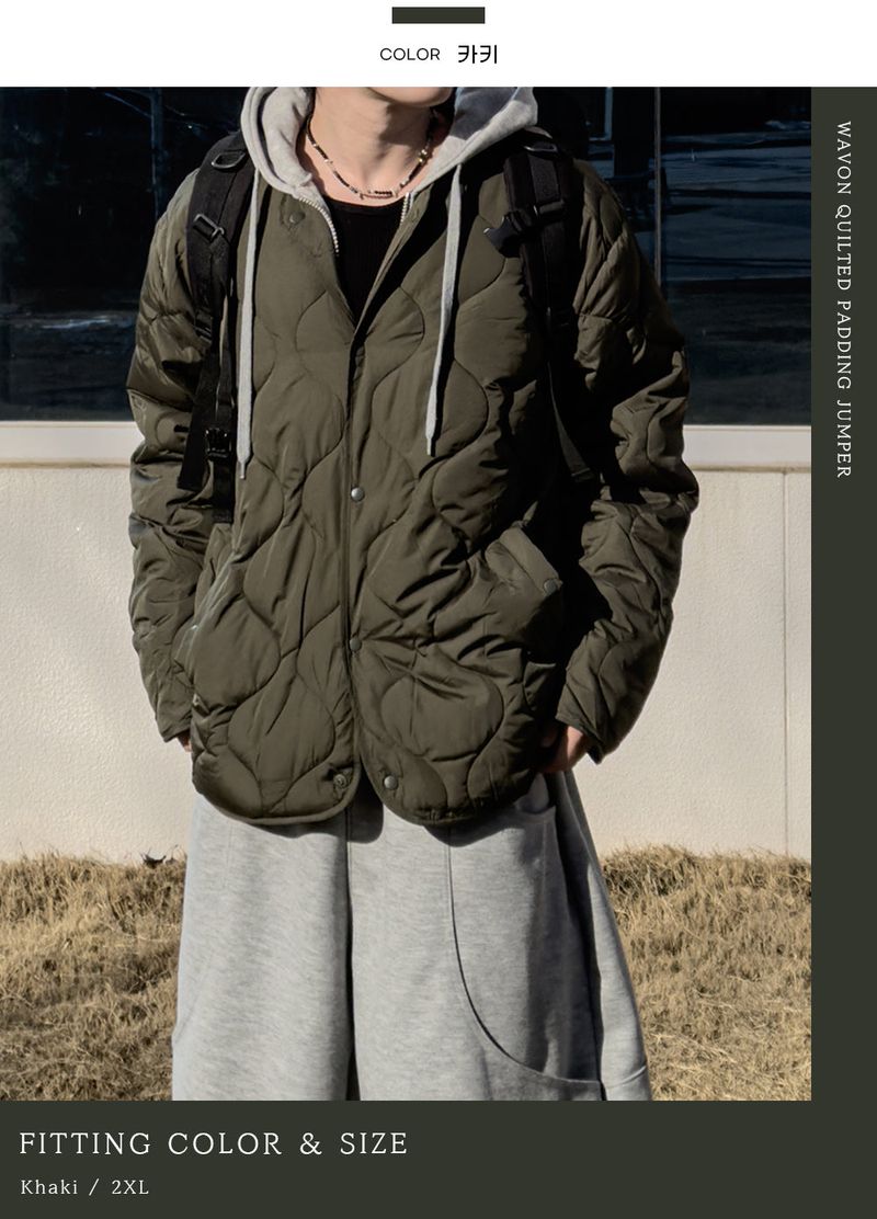 Wavon Quilted Padding Jumper
