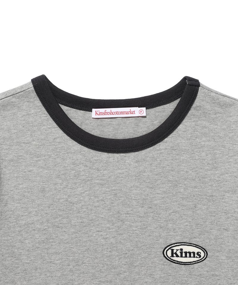 Kims Egg Bam Ringer Tee Grey (KIB6MFT509A)