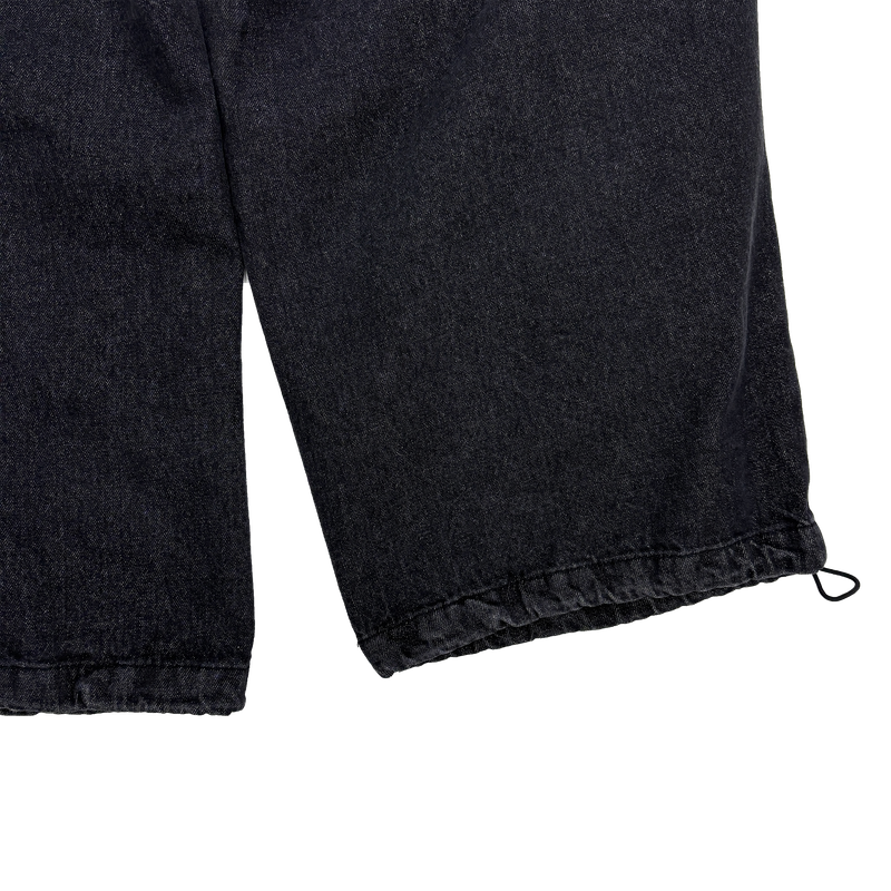 denim oblique cargo pants
