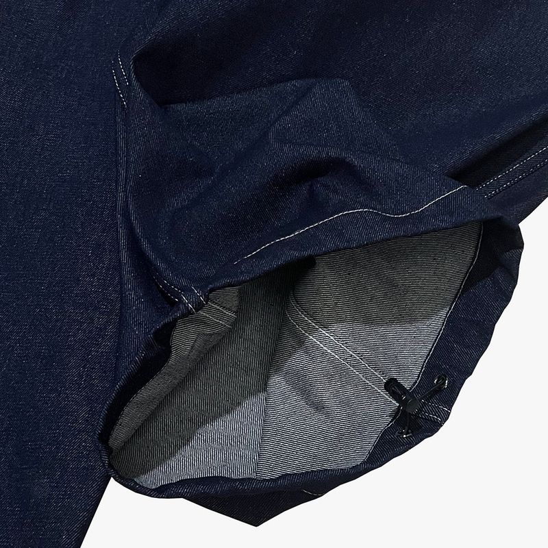reverse terry pocket denim pants_blue