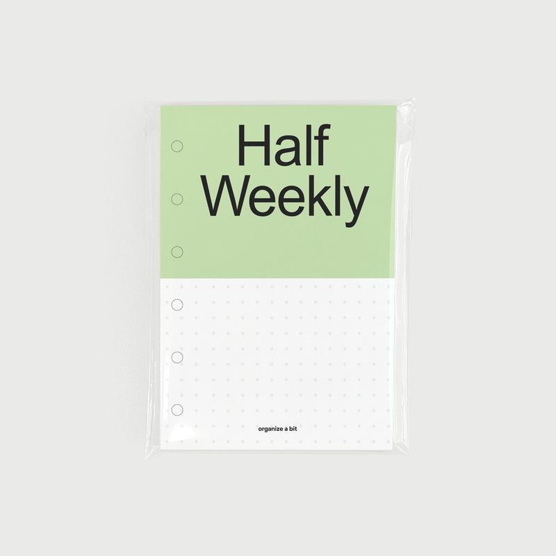 Organize a bit（オーガイナズ ア ビット）の「oab a7 インナーペーパー / half weekly（スマホグッズ/小物）」
